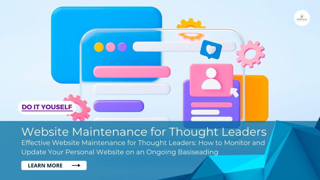 website maintenance for thought leaders